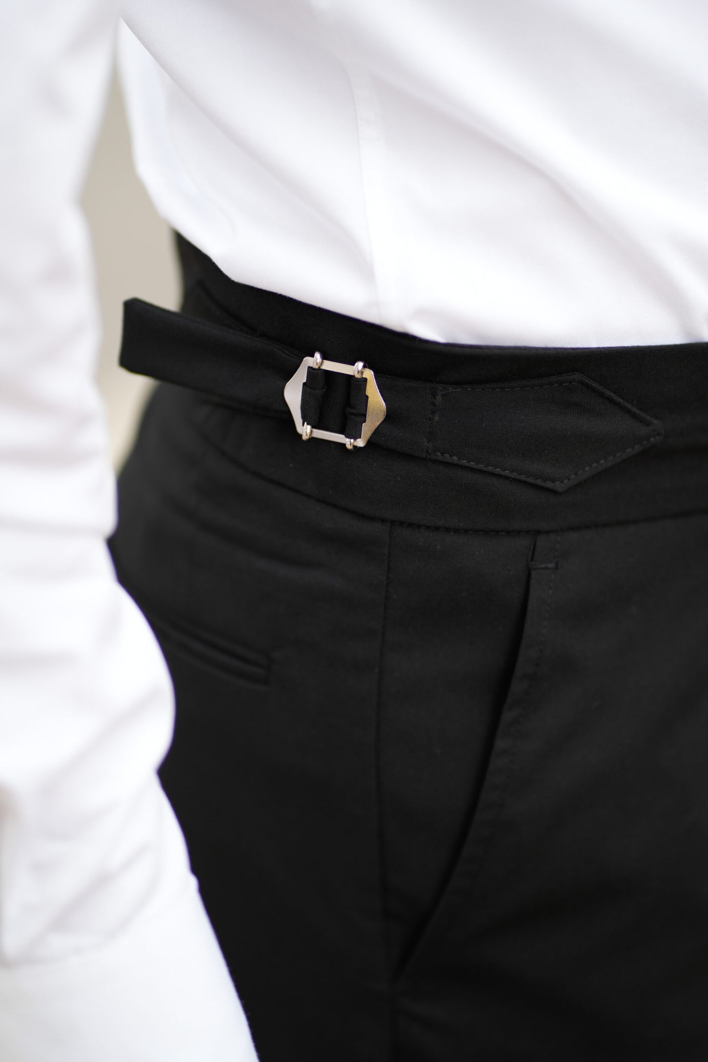 Pantaloni stil italian negru gurkha CFGK006