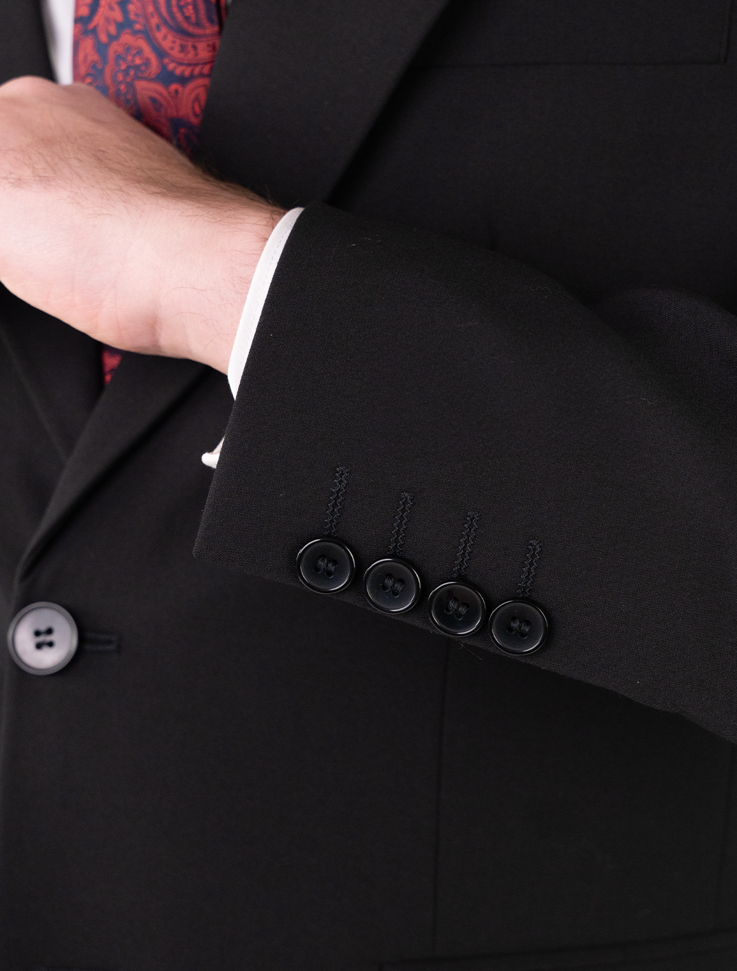 (product) Costum Barbati Negru Tailored Fit Cfg300
