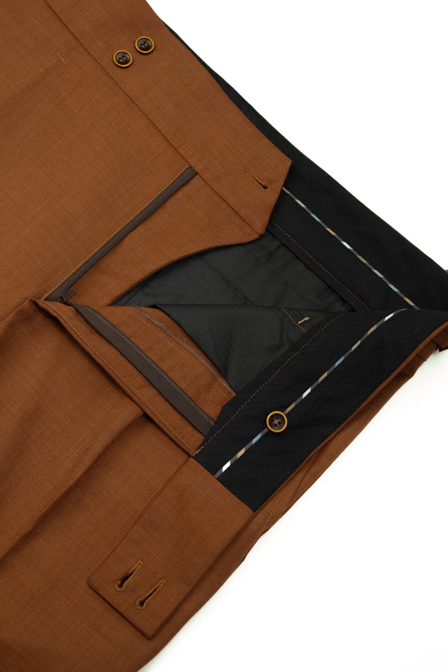 Pantaloni stil italian maro caramiziu gurkha CFGK008