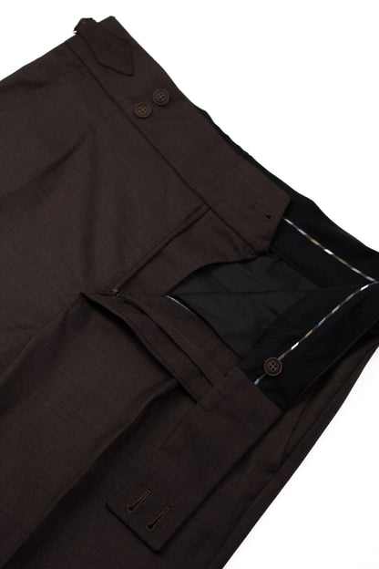Pantaloni stil italian maro ciocolatiu gurkha CFGK009